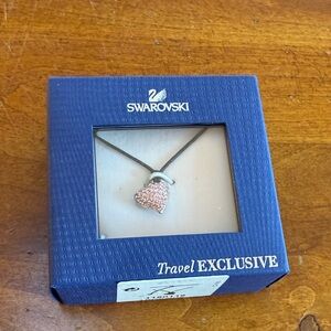 Swarovski Rose Crystal Heart Necklace